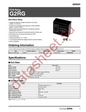 G2RG-2A4-DC12 datasheet  